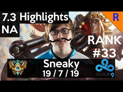 7.3 Highlights - C9 Sneaky (Jhin) 19-7-19