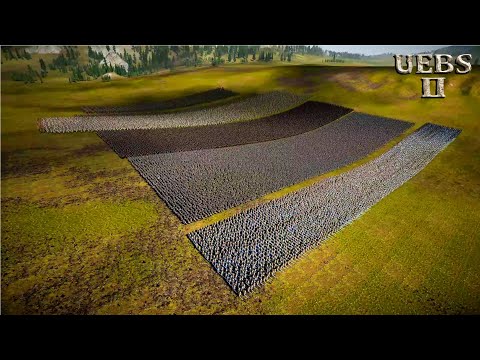 CAN 35,000 MEDIEVALS PROTECT 5,000 LASER KNIGHTS vs 3,000,000 ZOMBIES? | Battle Simulator 2 | UEBS 2