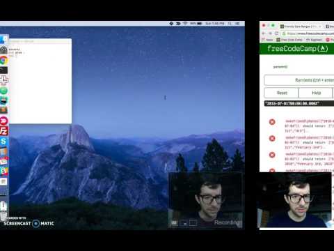 Friendly Date Ranges Javascript Free Code Camp