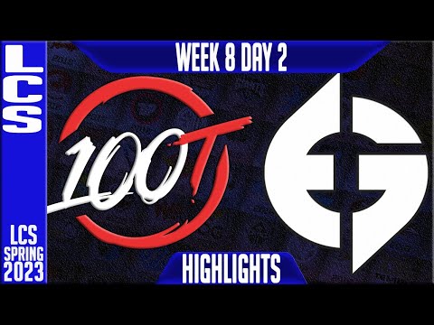 100 vs EG Highlights | LCS Spring 2023 W8D2 | 100 Thieves vs Evil Geniuses