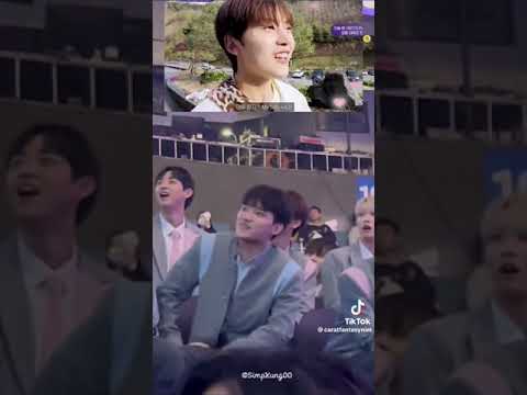 Boys planet trainee (leedoha, yedam, cong) cute & funny reaction to jelly pop song video with vcr