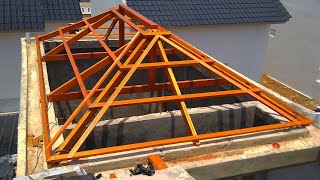 Download lagu Tutorial pemasangan kuda kuda rumah dari kayu mp3