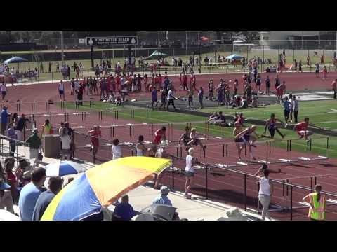 FSB 110m H Heat 1 at Sunset Prelims 5-2-14 - Los Alamitos Boys