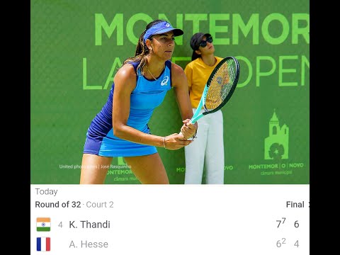 ITF W40 Portugal: Karman Thandi vs Amandine Hesse - HLs