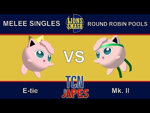TCNJapes 3 SSBM Singles - E-tie (Jigglypuff/Fox) vs. Mk. II (Jigglypuff/Fox) - Round Robin Pools