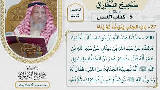 [290] حديث: توضأ واغسل ذكرك ثم نم [كتاب الغسل - باب الجنب يتوضأ ثم ينام]