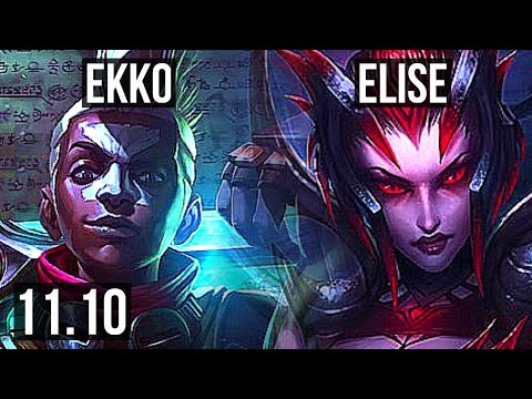 EKKO vs ELISE (JUNGLE) | 10/1/13, 1.7M mastery, Godlike | EUW Diamond | v11.10