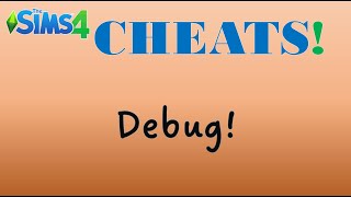 Sims 4 SECRET items menu! The **DEBUG** cheat!