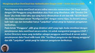 Mengintegrasikan OwnCloud User Authentication Dengan LDAP / Active Directory (AD)