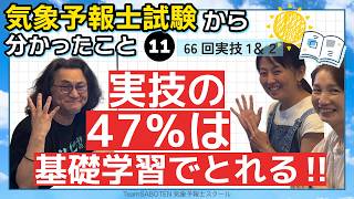（実技1&2）実技の47％は基礎学習でとれる！第66回気象予報士試験から分かったこと11【Team SABOTEN 気象専門STREAM.(920)】