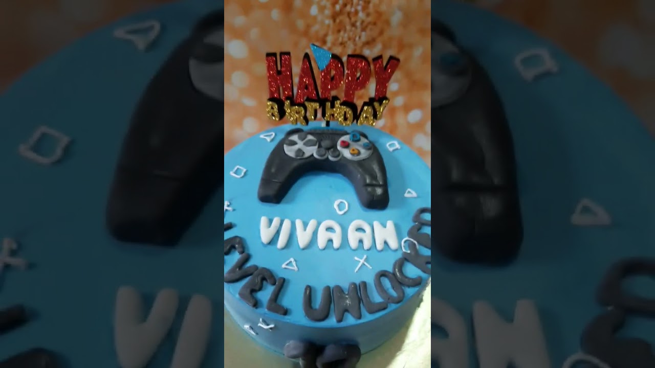 Gaming theme cake #shorts #shortsyoutube#controller topper #shrortsvideos