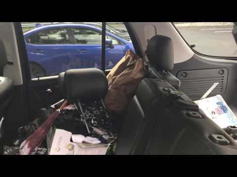 How to Meredes ML500 ML320 Fold rear seats flat for cargo or sleeping in the truck