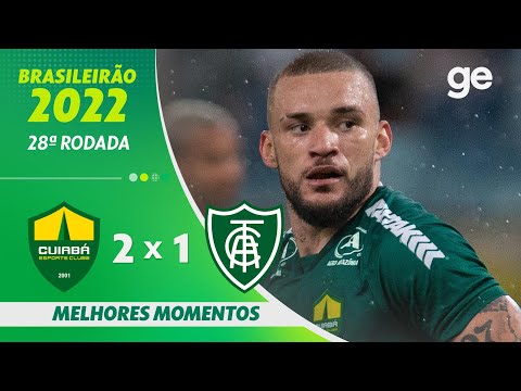 Gols e lances de Cuiabá x América-MG