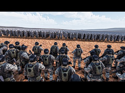 CAN 50.000 MODERN SOLDIERS STOP 2 MILLION GHOSTS? - Ultimate Epic Battle Simulator 2 UEBS 2