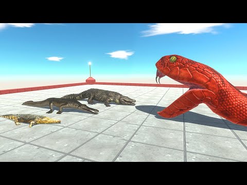 Crocodile Trio Against Giants - Animal Revolt Battle Simulator