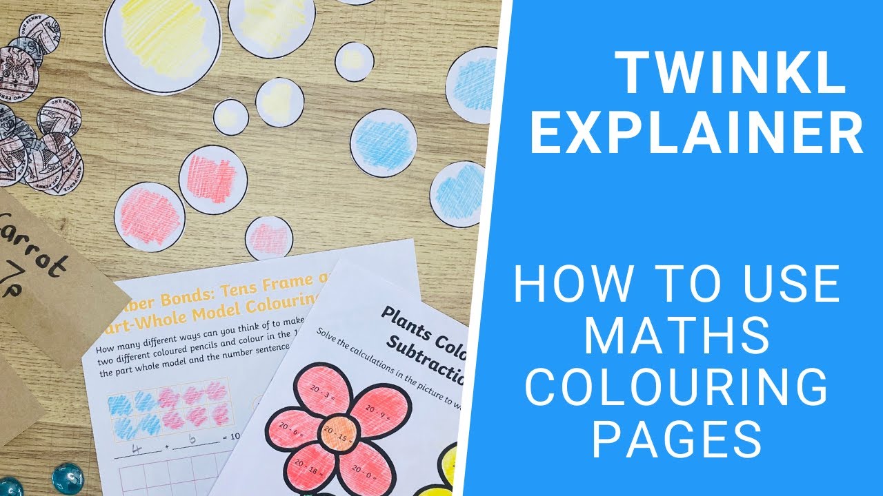 How to Use Maths Colouring Pages