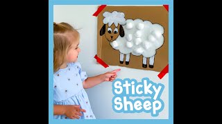 Easy Toddler Craft - DIY Cotton Ball Sheep