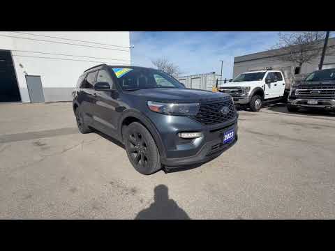 2023 Ford Explorer ST-Line 4WD in Blue for sale at Pine Tree Ford in Woodbridge, ON