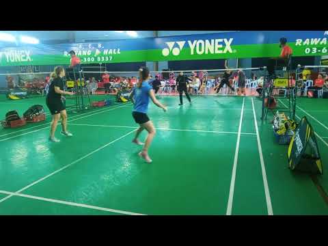 Badminton QF 12th Rawang Open Women's Double Open Tour - Desiree Siow / Ho Lo Ee Vs Hazwani / Sahira