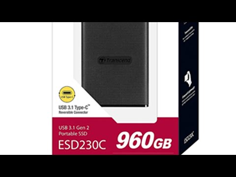 SSD External M.2 960GB ESD250C TS960GESD250C Transcend USB3.1 Type C SSD