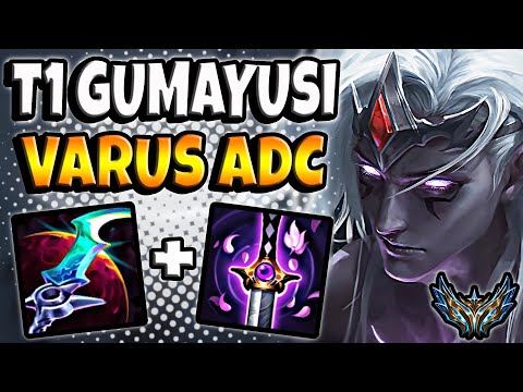 T1 Gumayusi Varus ADC vs Xayah - Patch 13.1 Challenger Korea Rank #8 ✅