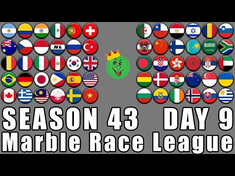 Marble Race League Season 43 Day 9 Marble Race in Algodoo / Marble Race King