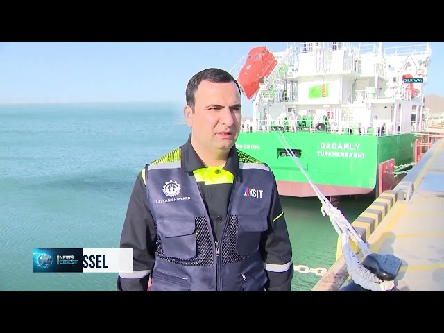 Туркманистонда қурилган дастлабки кема фойдаланишга топширилди
