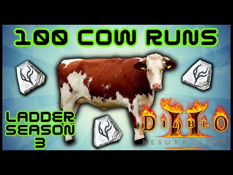 Diablo 2 Resurrected Ladder Season 3 - 100 Cow Runs