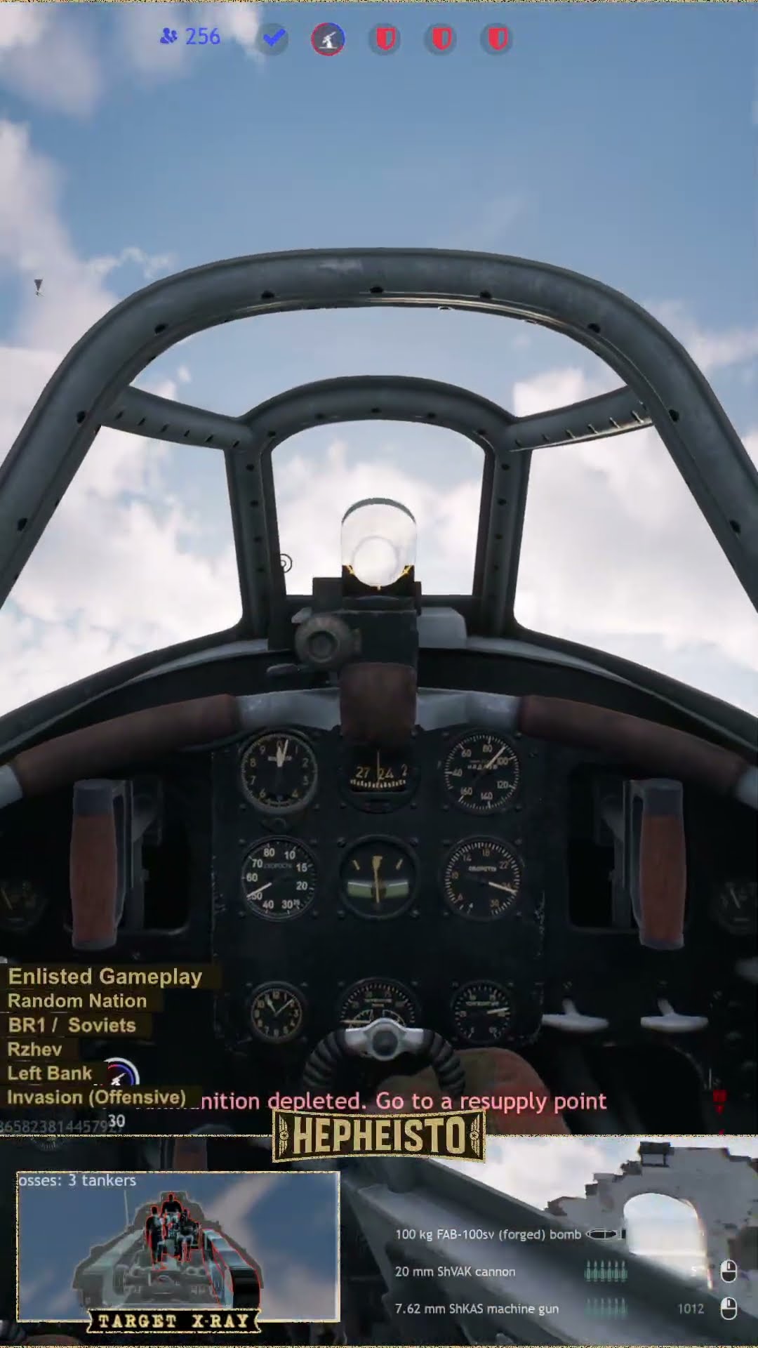 Pilot eliminates Panzer III B with 100kg bomb