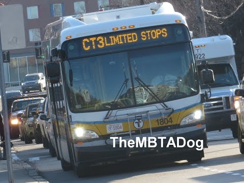 TheMBTADog: MBTA Bus CT3 Ride - AVENUE LOUIS PASTEUR & BETH ISRAEL to ANDREW [New Flyer Hybrid 1804]