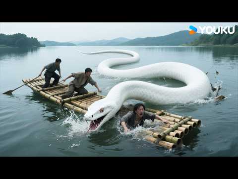 🐍🛶💥White Serpent FLIPS Bamboo Raft! | Snake Girl | YOUKU MONSTER MOVIE
