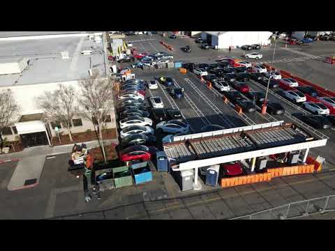 Tesla Fremont Flyover  - Feb 21, 2021