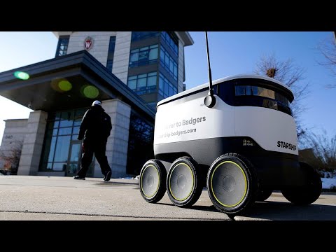Robots roam the University of Wisconsin campus delivering ...