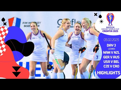 FIH Hockey Indoor World Cup Croatia 2025 - Highlights - Day 3 - Women's games