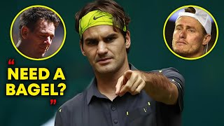 They Won a Grand Slam, But Federer 6-0 6-0 Humiliated Them! (Turning Pros into Amateurs)