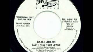 Gayle Adams - Baby I need Your Loving.wmv