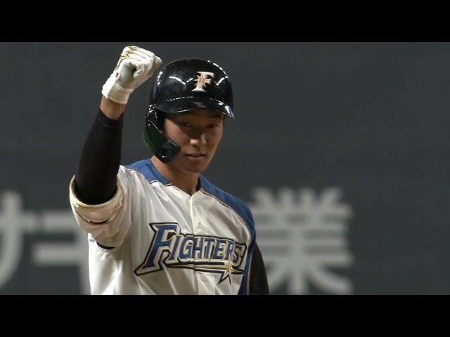 【2回裏】ファイターズ・石井が先制のタイムリー3ベースヒットを放つ!! 2021/9/1 F-B