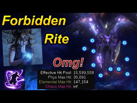 [3.26] Strongest Forbidden Rite Meta Build in Path of Exile (Cast on Crit)