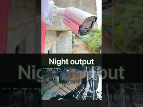 Hikvision bullet full colour camera with audio DS-2CE10KF0T-PFS Day and night output