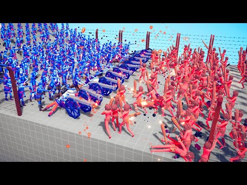 100x TRIBAL ARMY 🗿 vs 💀 100x PIRATE ARMY / Totally Accurate Battle Simulator ( TABS )