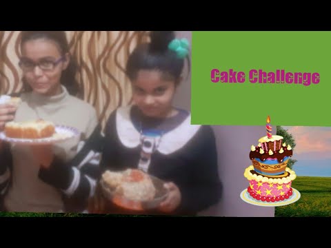 Cake challenge with some twist |Yukti And Bhavya|