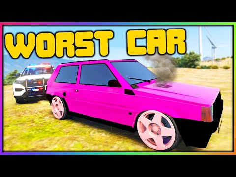 GTA 5 RP - ROBBING BANKS WITH THE WORST CAR IN GTA