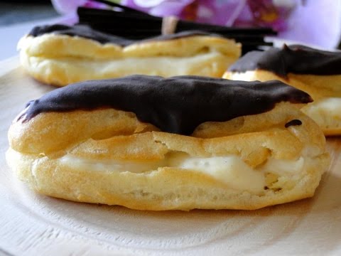 Éclairs sin azúcar (receta tradicional francesa)