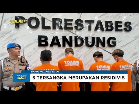POLRESTABES BANDUNG UNGKAP KASUS PENCURIAN MOTOR