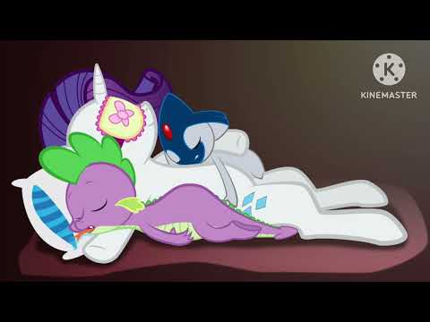 Rarity And Spike Sleeping Monsters University