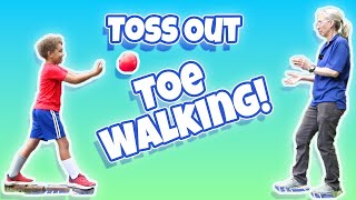 Beat Toe Walking! Brick Balance Progression 🧱🦶 | Pediatric PT #37