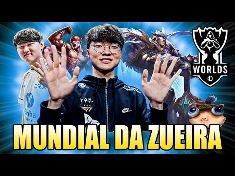 FAKER AMASSADO e GAREN TOP de IGNITE - MUNDIAL DA ZUEIRA | Worlds 2023