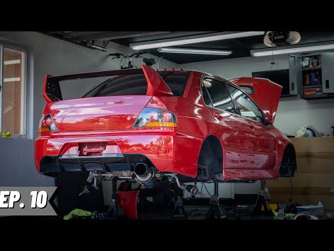 Evo 8 Tomei Exhaust and JDM Bumper Install!
