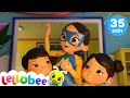 Super Hero Mom SAVES CHRISTMAS Lellobee Christmas Kids Songs Nursery Rhymes