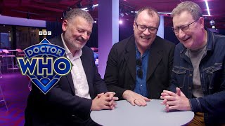 Les 3 showrunners (Russel T Davies, Steven Moffat et Chris Chibnall)